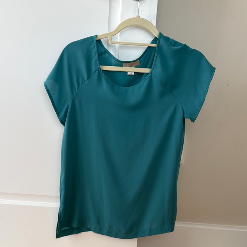 LOFT Teal Blouse for Women